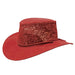 Extra-Large Size Soaker Hat for Women - Kakadu Australia Safari Hat Kakadu 7H16REDX Red X-Large (60 cm) 
