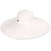Extra Large Brim Packable Beach Hat - Sun'N'Sand Hats Wide Brim Sun Hat Sun N Sand Hats HH1108A White M/L (57-58 cm) 