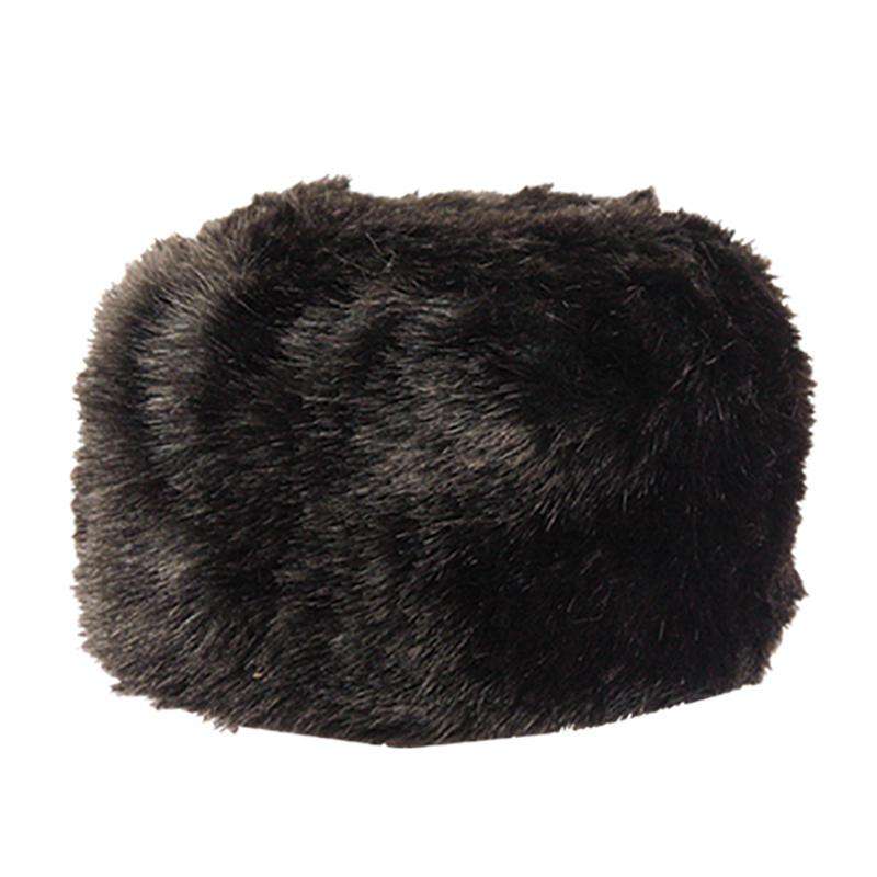 Faux Fur Pillbox Hat - Angela & William Pillbox Hat Epoch Hats fr1275bk Black  