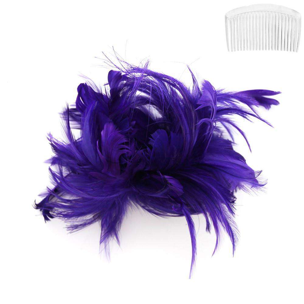 Feather Burst Fascinator Fascinator Something Special LA FT11PP Purple  