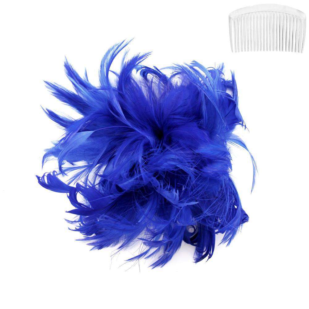 Feather Burst Fascinator Fascinator Something Special LA FT11RB Royal Blue  