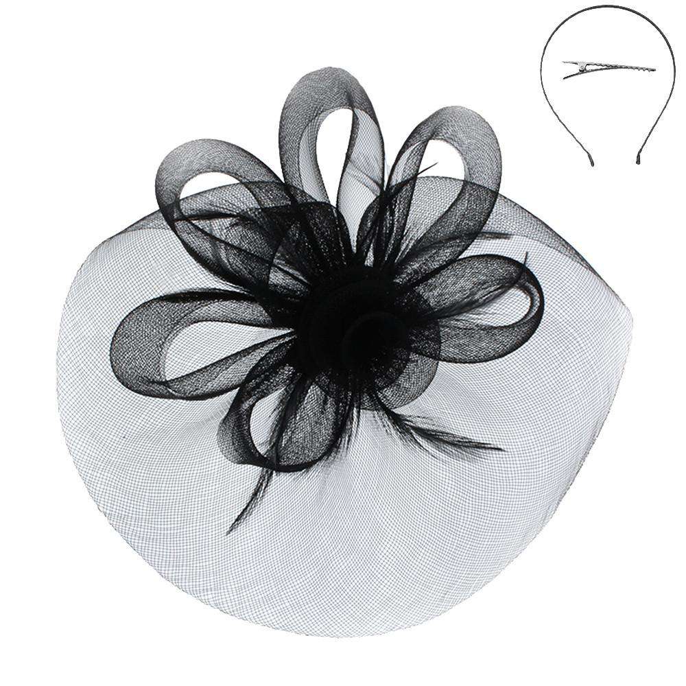 Mesh Flower Headband Fascinator Something Special LA    