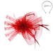Mesh Flower Fascinator Head Band Fascinator Something Special LA FT3RD Red  