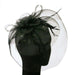 Large Mesh Flower and Feather Fascinator, Fascinator - SetarTrading Hats 