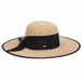 Fine Crocheted Wide Brim Sun Hat with Bound Brim - Scala Collection Wide Brim Sun Hat Scala Hats    