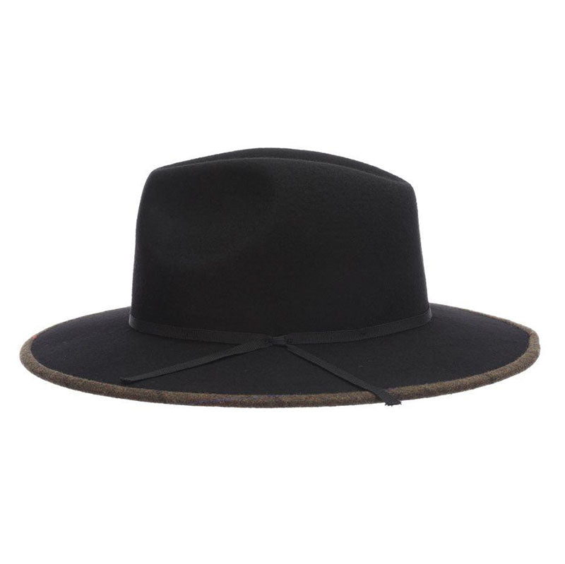 Finlay Felt Hat with Bound Wide Brim - Stacy Adams Hat Black / Large (23.25)