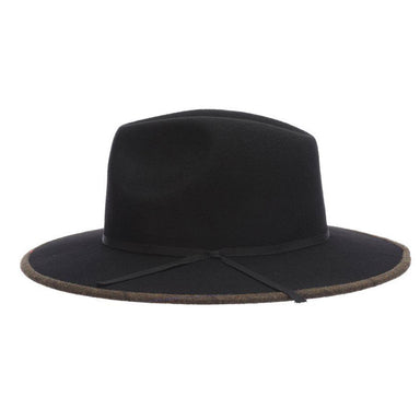 Finlay Felt Hat with Bound Wide Brim - Stacy Adams Hat Safari Hat Stacy Adams Hats