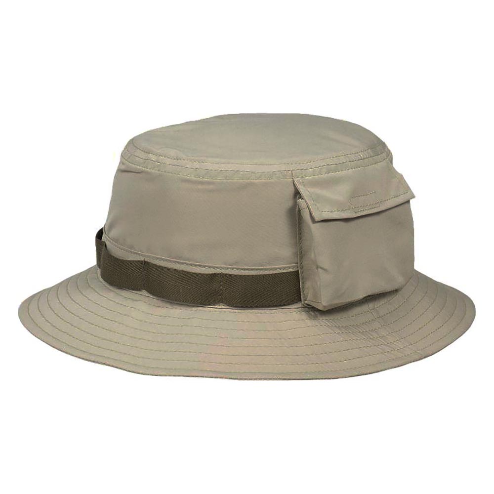 Fishing Hat with Pocket - Stetson Hats Khaki / Large (23.25)