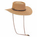 Flat Crown Gaucho Hat with Chin Strap - Sun 'N' Sand Hat Bolero Hat Sun N Sand Hats HH2533A Tan Medium (57 cm) 