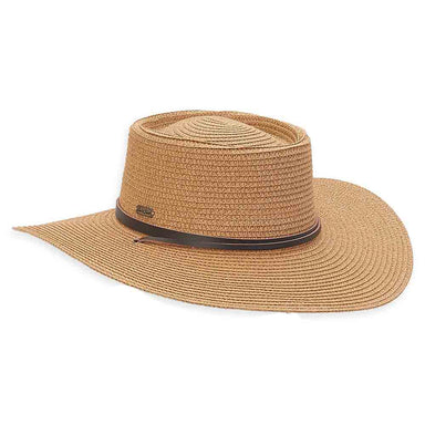 Flat Crown Gaucho Hat with Chin Strap - Sun 'N' Sand Hat Bolero Hat Sun N Sand Hats    