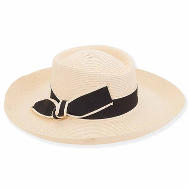 Flat Crown Wide Brim Sun Protection Hat - Sun 'N' Sand Hat, Bolero Hat - SetarTrading Hats 