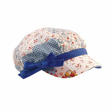 Floral Patchwork Cotton Newsboy Cap for Small Heads, Cap - SetarTrading Hats 