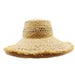 Frayed Edge Straw Bolero Hat - Brooklyn Hat Co Bolero Hat Brooklyn Hat    