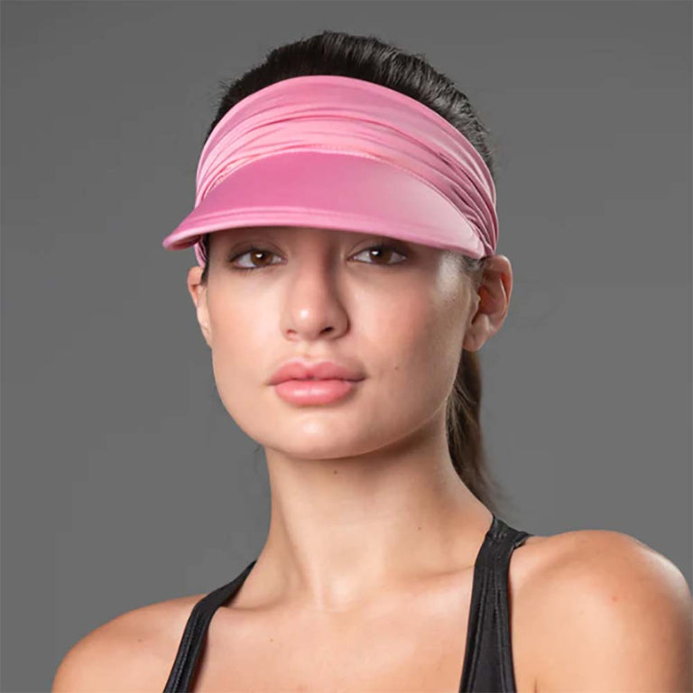 The Original Flair Hair Visor® Cotton Sun Visor with Fake Hair