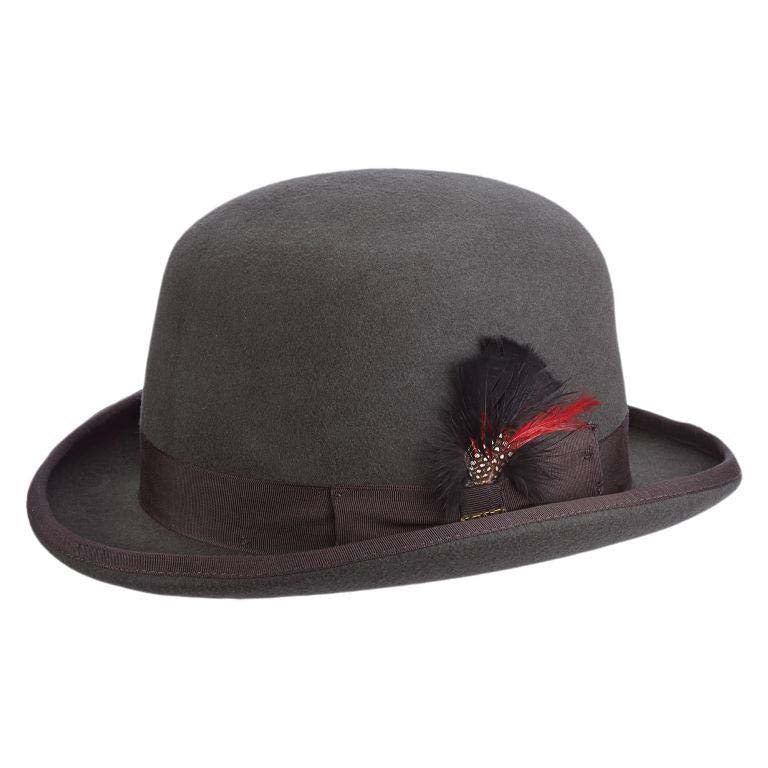 Furlong Structured Wool Felt Derby Hat - Scala Hat Bowler Hat Scala Hats    
