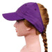 Ginnie Cap in Microfiber with Golf Logo Cap Great hats by Karen Keith GCMF-Gpp Purple  