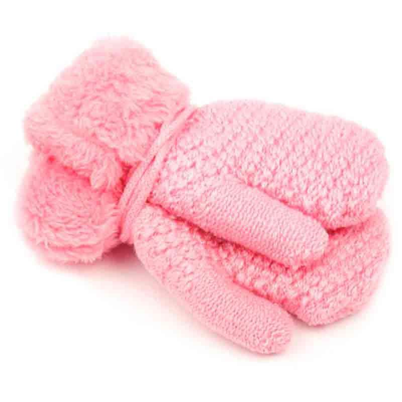Kid's Knit Mittens with Sherpa LIning Gloves Epoch Hats    