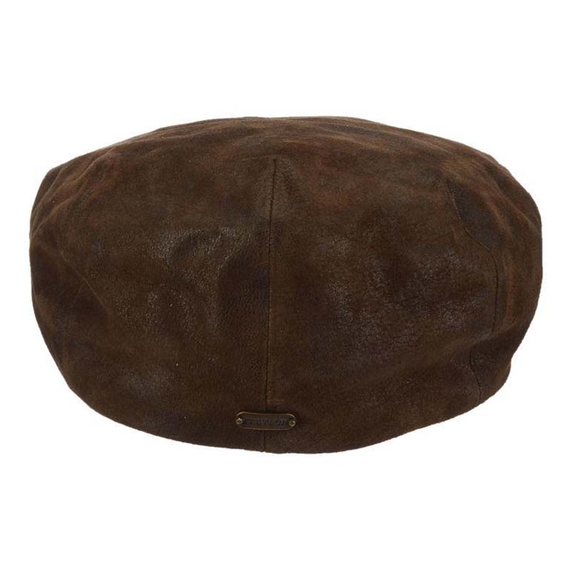 Galway Weathered Leather Flat Cap - Stetson Hat, Flat Cap - SetarTrading Hats 