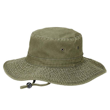 Garment Washed Cotton Boonie Hat with Chin Strap - MCI, Bucket Hat - SetarTrading Hats 