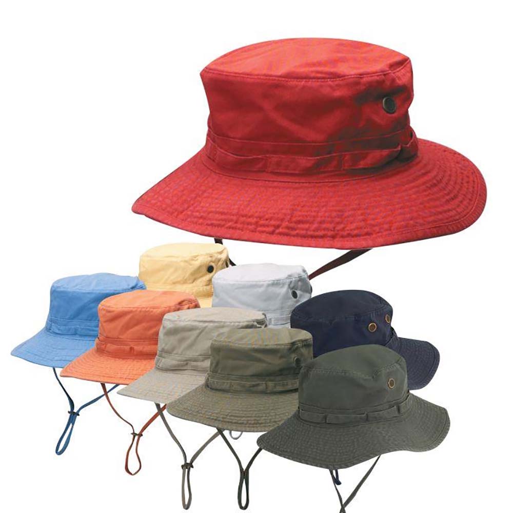 Garment Washed Twill Boonie Hats - Dorfman Outdoor Hats Bucket Hat Dorfman Hat Co.    