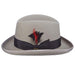 Godfather Structured Wool Felt Homburg with Feather Accent up to 2XL - Scala Hat, Homburg - SetarTrading Hats 