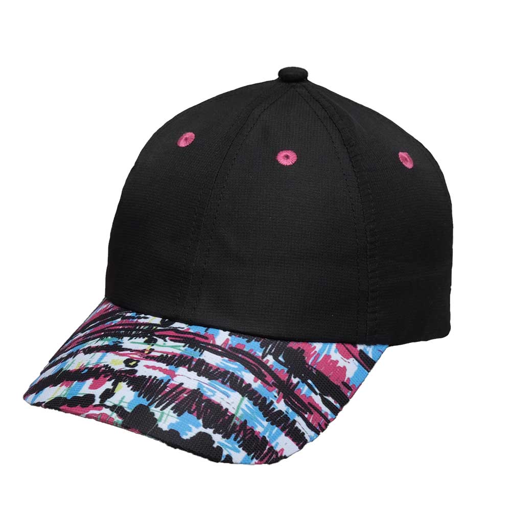 Graffiti Baseball Cap for Petite Heads - GloveIt® Golf Hats Cap GloveIt GLOVITCAP Black XS/S 