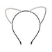 Rhinestone Studded Cat Ears Headband Headband Something Special LA hdy6716S Silver  