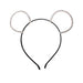 Rhinestone Studded Mouse Ears Headband Headband Something Special LA hdy6717S Silver  