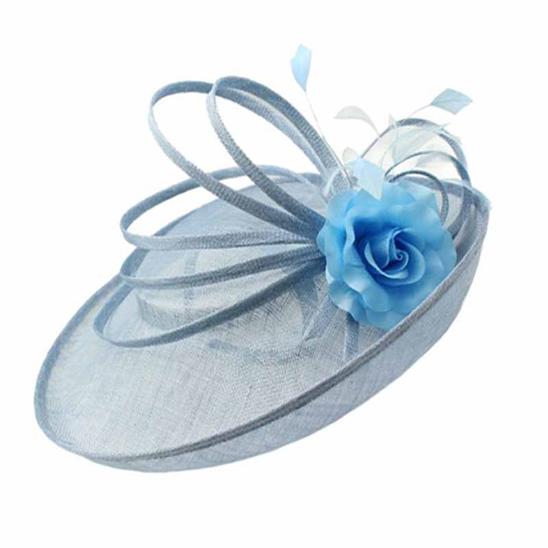 Large Sinamay Fascinator with Loops Accent Fascinator Something Special Hat hf2964bl Blue  