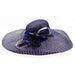 Polka Dot Brim Sinamay Dress Hat - Something Special Collection Dress Hat Something Special Hat hf2969pp Purple  