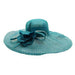 Polka Dot Brim Sinamay Dress Hat - Something Special Collection Dress Hat Something Special Hat hf2969tl Teal  