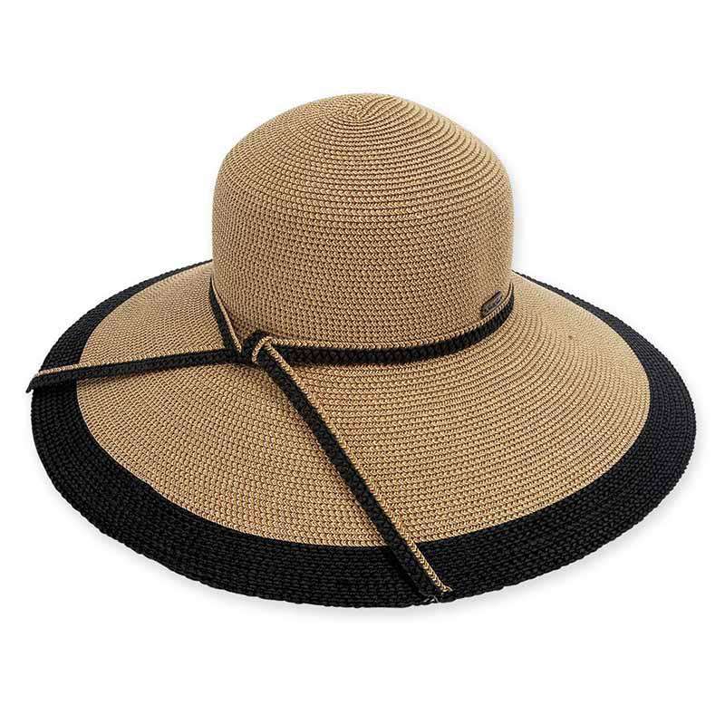 Adona Contrast Trim Beach Hat - Sun  display picture 2