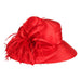 Satin Braid Dress Hat with Feather Burst - Kentucky Derby Hat Contest Winner, Dress Hat - SetarTrading Hats 