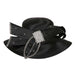 Satin Braid Dress Hat with Rhinestone Detail Dress Hat Something Special LA WWhtb2082BK Black  