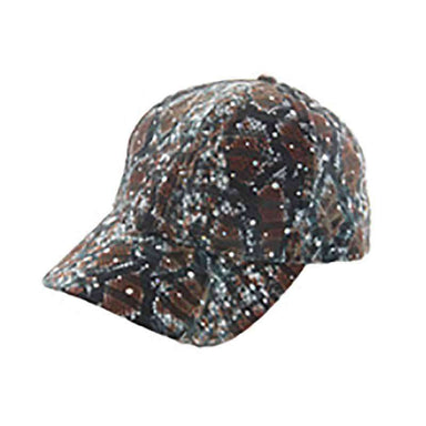 Multi Tone Glitter Baseball Cap - Available in 5 Colors Cap Something Special Hat HTC585BN Brown  