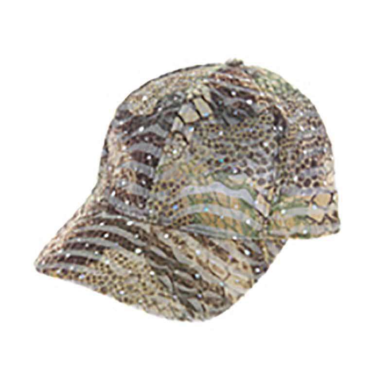 Multi Tone Glitter Baseball Cap - Available in 5 Colors Cap Something Special Hat HTC585LB Light Brown  