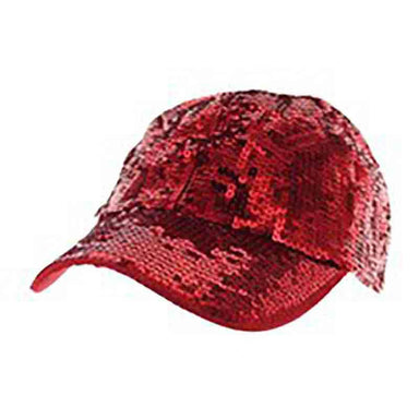 Glitter Baseball Cap Cap Something Special LA htc593 Red  