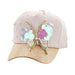 Metallic Butterfly Baseball Cap, Cap - SetarTrading Hats 
