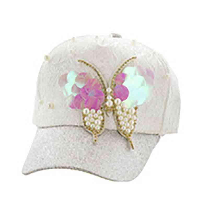 Metallic Butterfly Baseball Cap, Cap - SetarTrading Hats 
