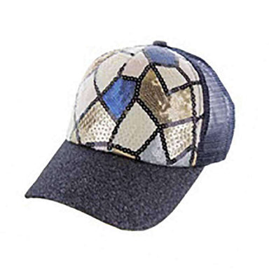 Mosaic Sequin Casual Cap for Women, Cap - SetarTrading Hats 