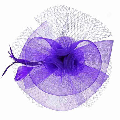 Round Mesh Flower Fascinator, Fascinator - SetarTrading Hats 