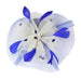 Dotted Ruffle Mesh Fascinator Fascinator Something Special LA hth1294NV Blue-Ivory  