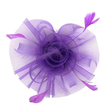 Ruffle Mesh Flower Fascinator, Fascinator - SetarTrading Hats 