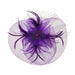 Round Mesh Flower and Netting Fascinator Fascinator Something Special LA HTH1297PP Purple  