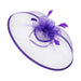Trimmed Mesh Veil Fascinator - Sophia Collection Fascinator Something Special LA HTH1304PP Purple  