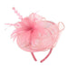 Sinamay Fascinator with Feathers Fascinator Something Special LA Fhth1307PK Pink  