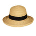 Up Turned Brim Raffia Hat, Kettle Brim Hat - SetarTrading Hats 