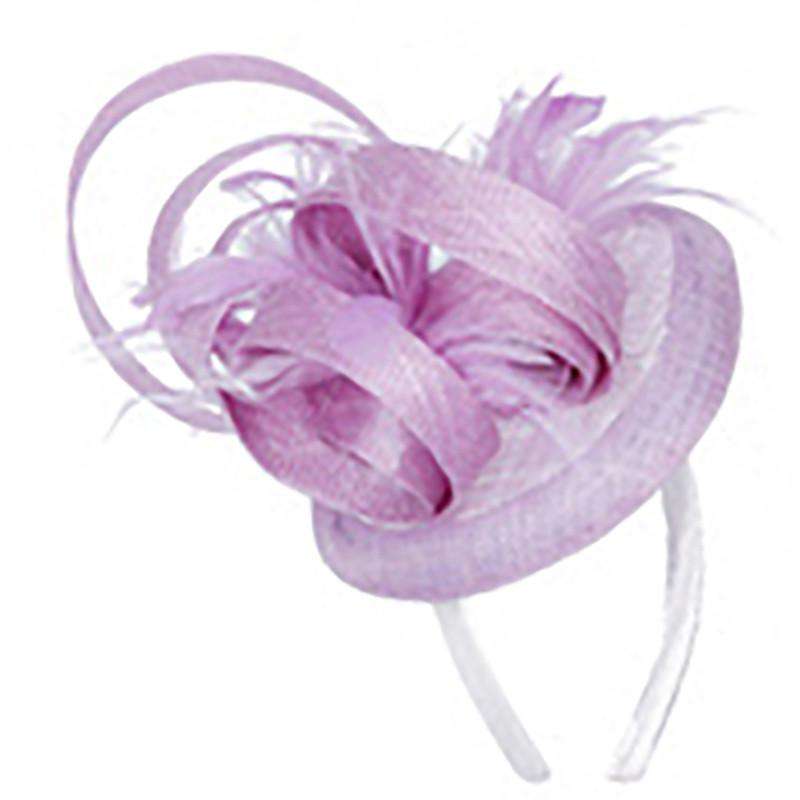 Sinamay Fascinator with Loopy Accent, Fascinator - SetarTrading Hats 