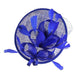 Sinamay and Feather Cocktail Hat by Something Speical LA Fascinator Something Special LA HTH2110RB Royal Blue  