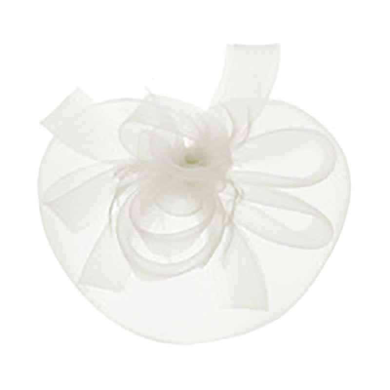 Loopy Petals and Bows Fascinator - Sophia Collection Fascinator Something Special LA HTH2115WH White  